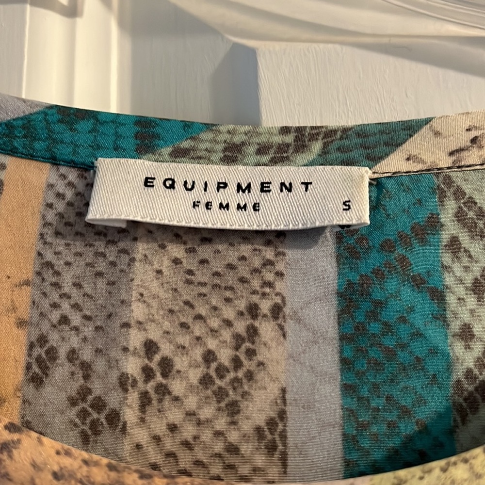 Equipment Will Multi Color Python Print Tee - image 3